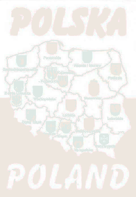 Mapa Polski z herbami i województwami
